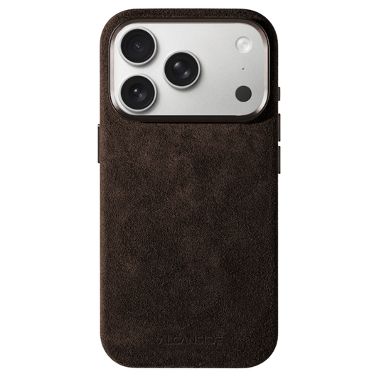 iPhone Alcantara Case - Chocolate Brown
